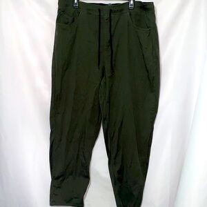VOLVOM OLIVE Green Joggers MENS size XXL PULL ON ELASTIC DRAWSTRING WAIST CLEAN